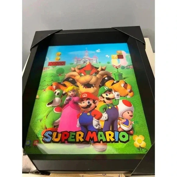 NIB Super Mario Brothers Shadow Box 3D Wall Art - Picture 2 of 6